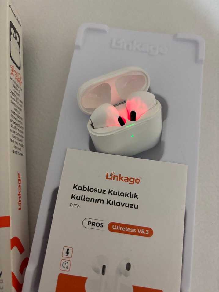 Linkage PRO5 Kablosuz Kulak İçi Kulaklık Beyaz - Görsel 3