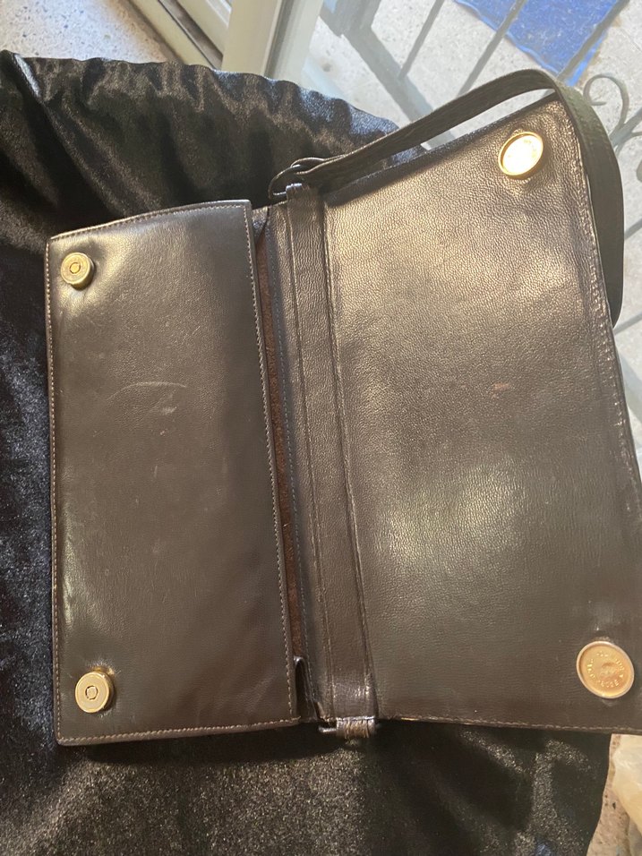 Kahverengi Yılan Derisi Desenli Deri Kadın Portföy Çanta - Görsel 3