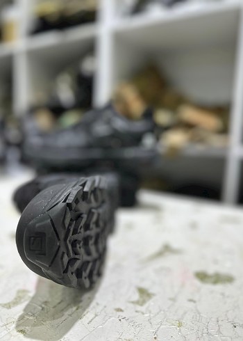 Erkek Siyah Kamuflaj Spor Ayakkabı Velcro - Görsel 7