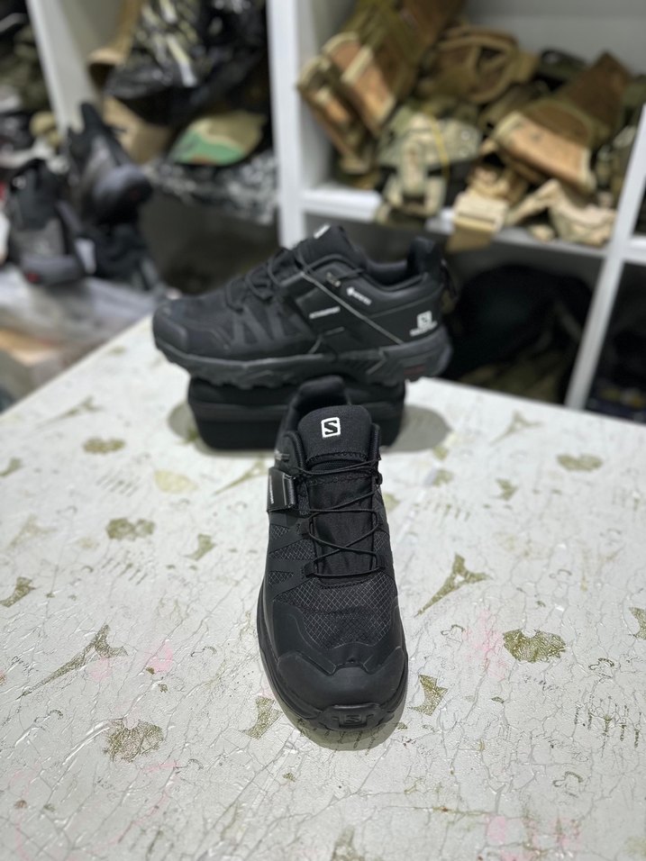 Erkek Siyah Kamuflaj Spor Ayakkabı Velcro - Görsel 3