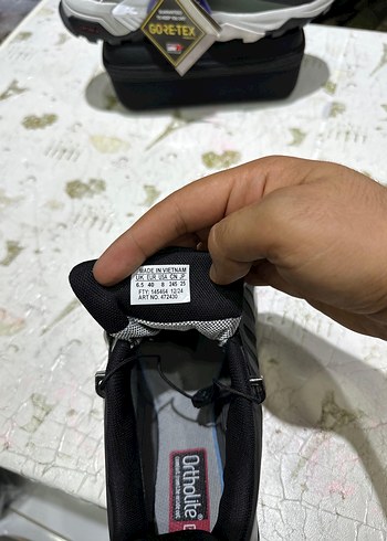 Gri Kamuflaj Desenli Bağcıklı Outdoor Spor Ayakkabı - Görsel 3