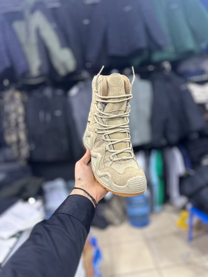 Bej Kamuflajlı Bağcıklı Erkek Outdoor Botu - Görsel 4