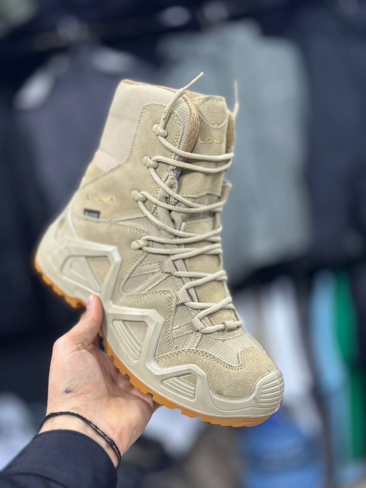 Bej Kamuflaj Desenli Bağcıklı Erkek Bot - Görsel 2