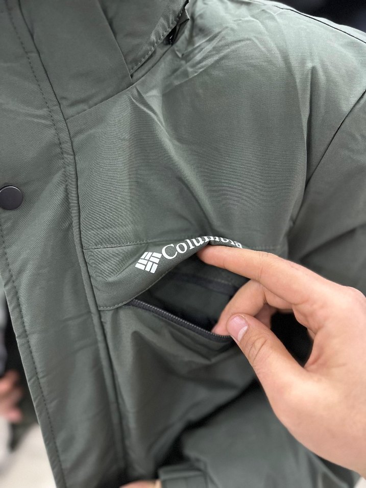 Erkek Kapüşonlu Kısa Mont - Gri Kamuflaj - Görsel 5