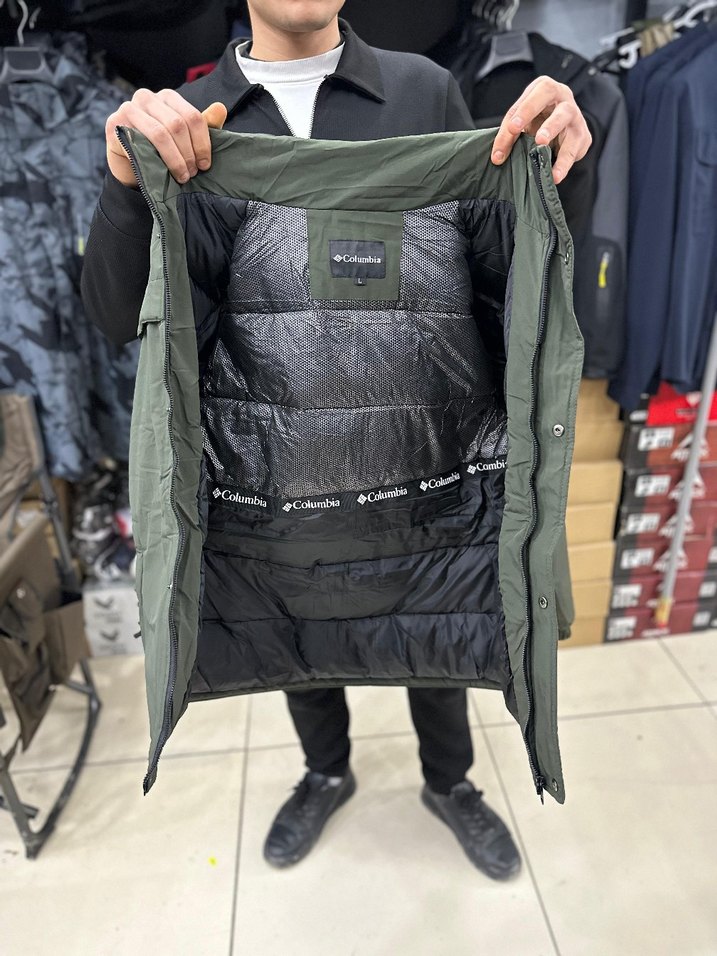 Erkek Kapüşonlu Kısa Mont - Gri Kamuflaj - Görsel 2