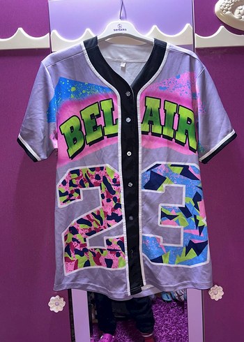 Renkli Düğmeli Kısa Kollu Spor Tişört - Görsel 3