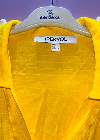 İpekyol Sarı Parlak Midi Kadın Elbise - Görsel 2