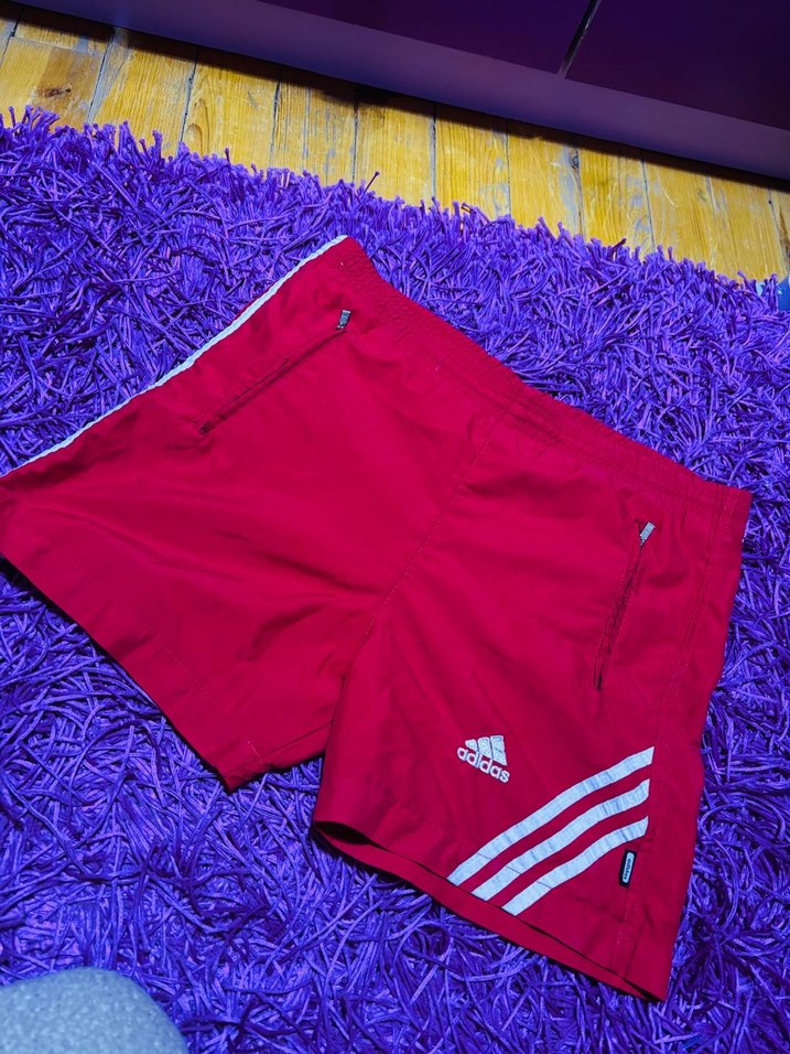 Kırmızı Erkek Spor Mini Şort - Görsel 4