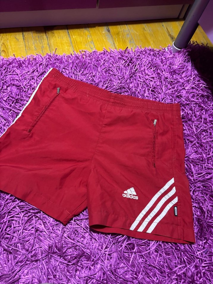 Kırmızı Erkek Spor Mini Şort - Görsel 2