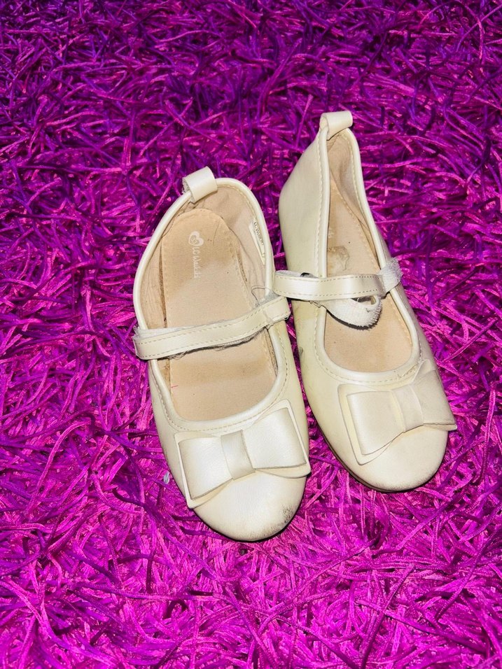 Kız Çocuk Beyaz Fiyonklu Babet - Görsel 2