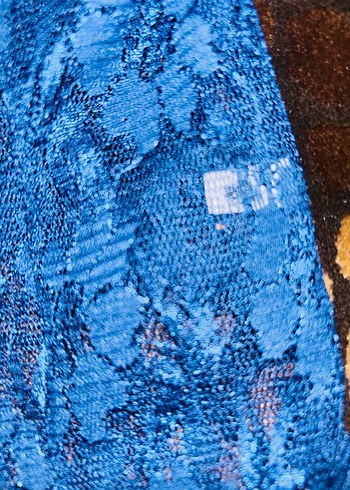 Mavi Dantel Detaylı Bohem gecelik - Görsel 4