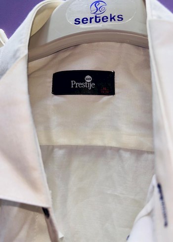 Düğmeli Beyaz Erkek Gömlek - Görsel 3