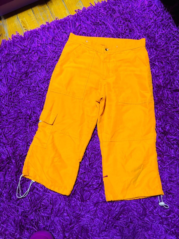 Sarı Midi Kadın Kumaş Pantolon - Görsel 2