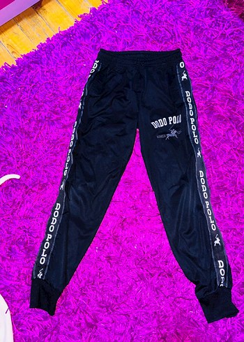 Nakışlı Siyah Spor Eşofman Altı - Görsel 2