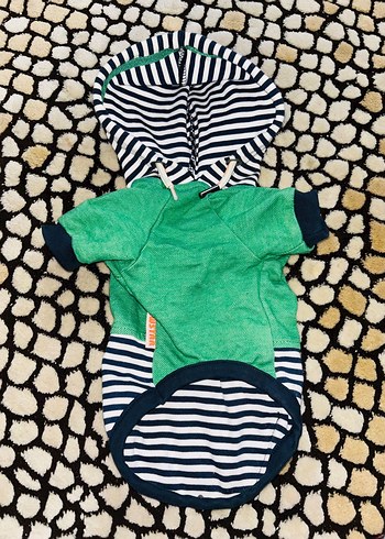 Renkli Zebra Desenli Örgü Köpek Sweatshirt - Görsel 2