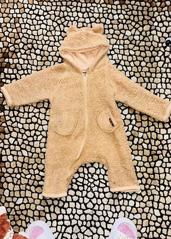 Kahverengi Kürklü Bebek Tulumu - Görsel 2