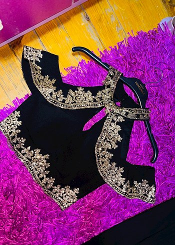 İşlemeli Siyah Mini Kadın Henna Elbise - Görsel 2