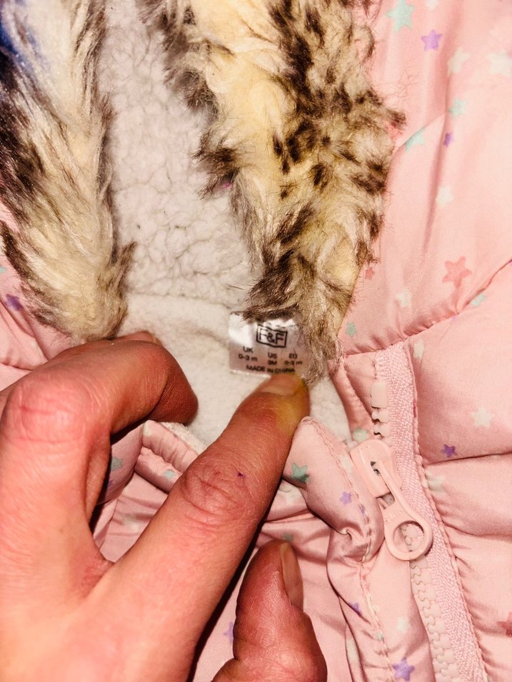 Kız Bebek Pembe Kürklü Kapüşonlu Tulum - Görsel 5