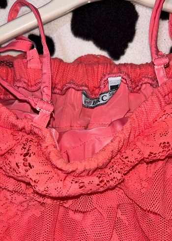 Pembe Fırfırlı Askılı Elbise - Görsel 3