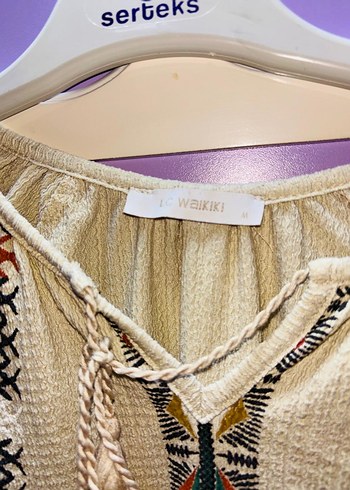 Püsküllü İşlemeli Uzun Kadın Tunik - Görsel 3