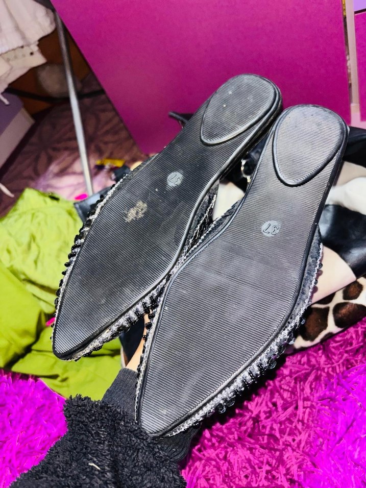 Boncuk İşlemeli Kadın Dolgu Topuk Terlik - Görsel 4