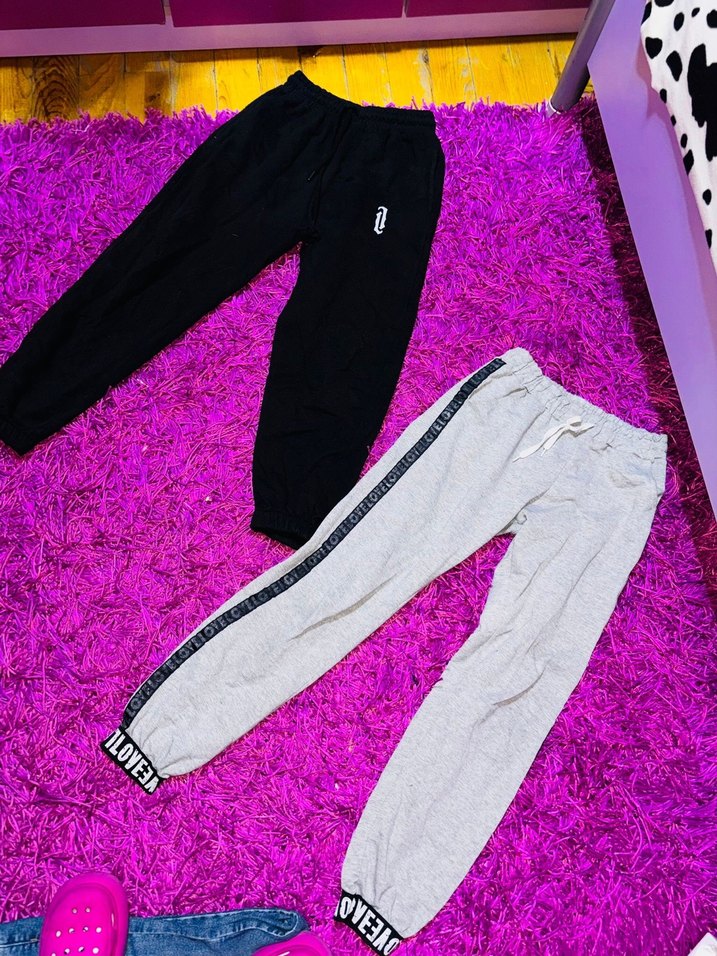 Gri Kadın Pamuklu Rahat Eşofman Altı - Görsel 2