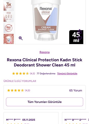 Rexona Clinical Koruyucu Krem Deodorant 48g - Görsel 5