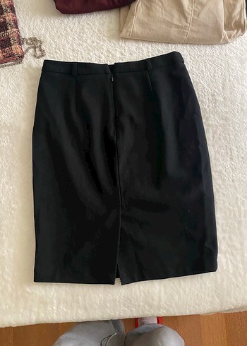 Kadın Siyah Midi Kalem Etek - Görsel 6