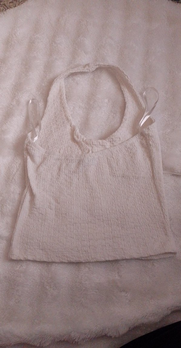 Kadın Bej Kolsuz Örgü Yelek - Görsel 3