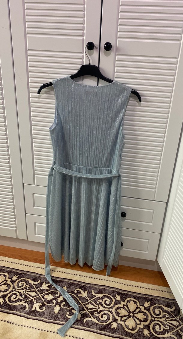 Mavi simli Elbise - Görsel 2