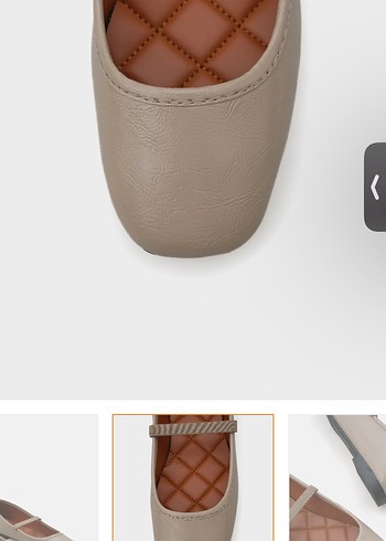 Bej Kadın Blok Topuklu Babet - Görsel 2