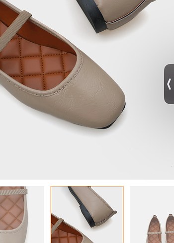 Bej Kadın Blok Topuklu Babet - Görsel 3