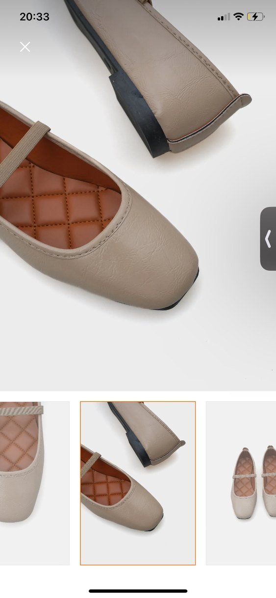 Bej Kadın Blok Topuklu Babet - Görsel 3