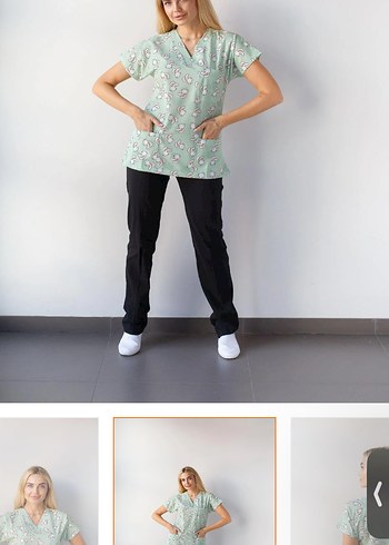 Desenli FORMA ÜST Scrub - Görsel 2