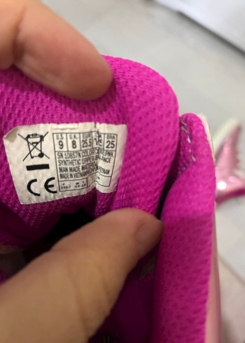 Parlak Pembe Kız Çocuk Spor Ayakkabı - Görsel 5
