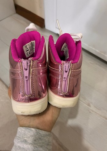 Parlak Pembe Kız Çocuk Spor Ayakkabı - Görsel 2
