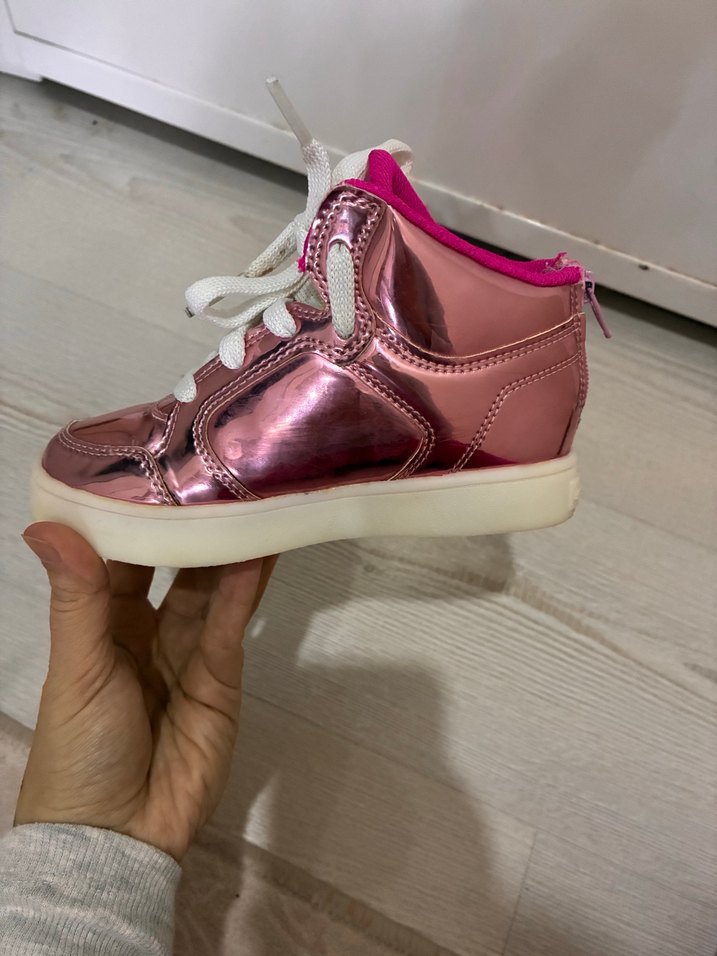 Parlak Pembe Kız Çocuk Spor Ayakkabı - Görsel 3