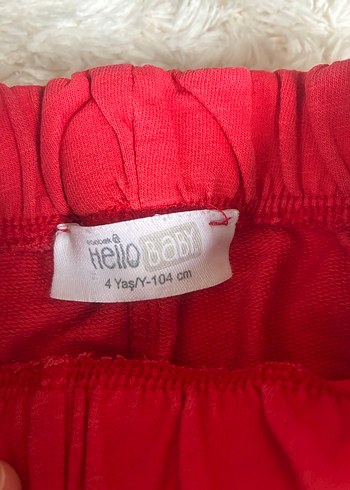 Çocuk  Kırmızı Eşofman Altı - Görsel 2