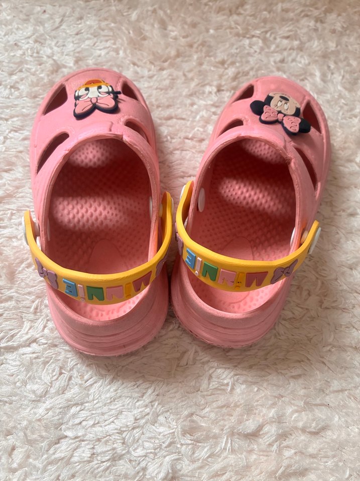 Kız Çocuk Pembe Minnie ve Daisy Kaydırmaz Terlik - Görsel 2