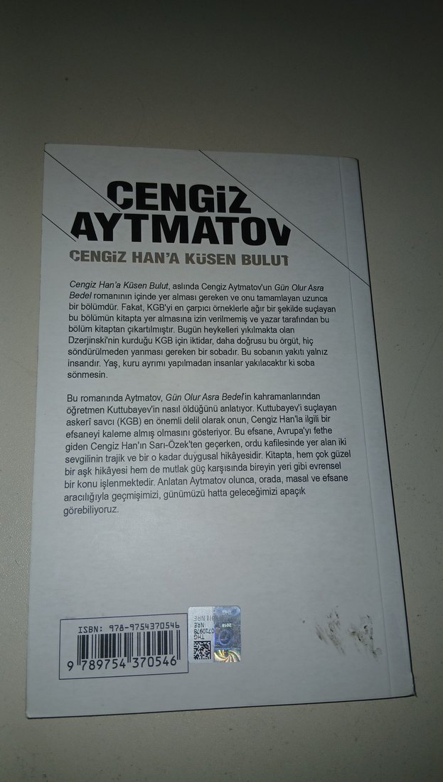 Cengiz Han'a Küsn Bulut - Cengiz Aytmatov - Görsel 2