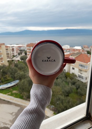 Karaca Kırmızı Tramvay Desenli Kapaklı Kupa - Görsel 6