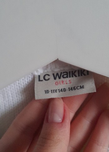 Kız Çocuk Beyaz Kürklü Yelek - Görsel 2