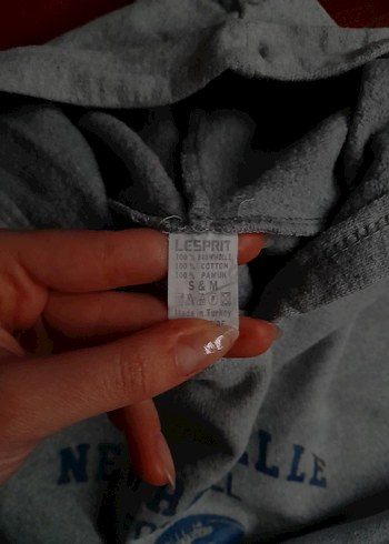 Gri Kadın New Rochelle Yazılı Kapüşonlu - Görsel 4