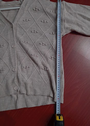 Koton Krem Rengi V Yaka Çiçekli Hırka - Görsel 2