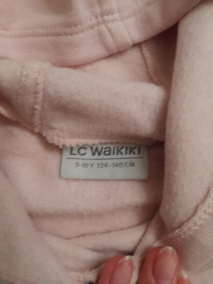 Kız Çocuk Pembe Kapüşonlu Peluş Sweatshirt(Kuromi PeluşHediyeli) - Görsel 2