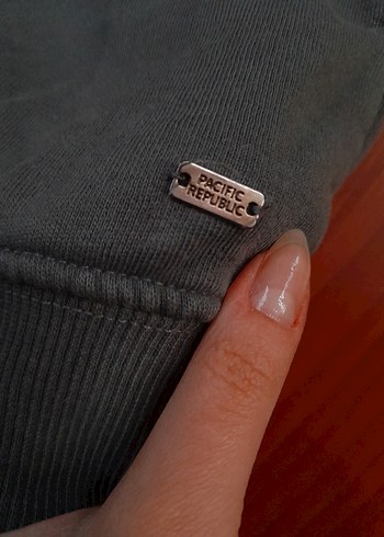 Pull&Bear Gri Daydream Yazılı Hoodie - Görsel 5