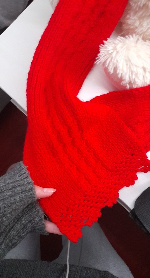 Çocuk Kırmızı Bere/Atkı/Eldiven Takımı - Görsel 3