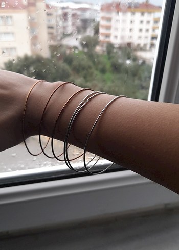 Zarif Halka 6'lı Bilezikler - Görsel 2