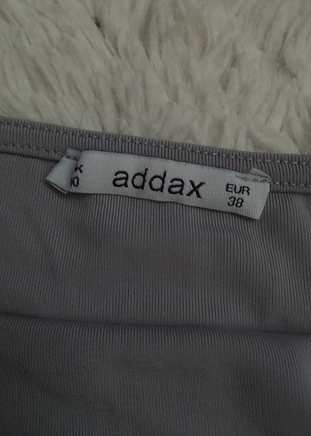 Addax Simli Gri Kadın Straplez Crop - Görsel 3