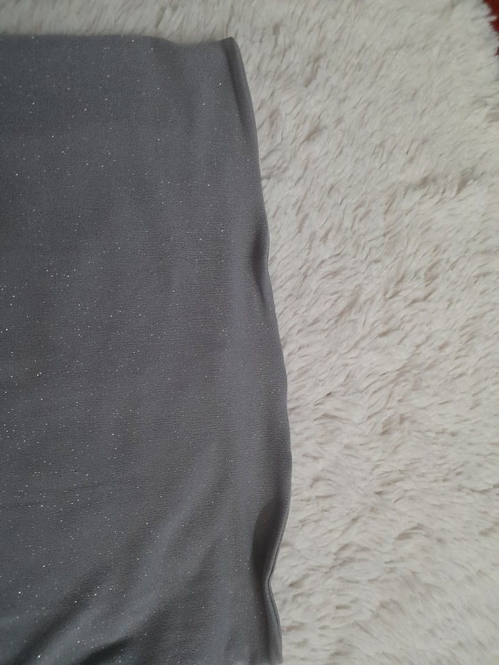 Addax Simli Gri Kadın Straplez Crop - Görsel 4